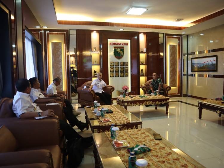 Kodam XVII/Cenderawasih Terima Kunjungan Sekjen Dewan Ketahanan Nasional