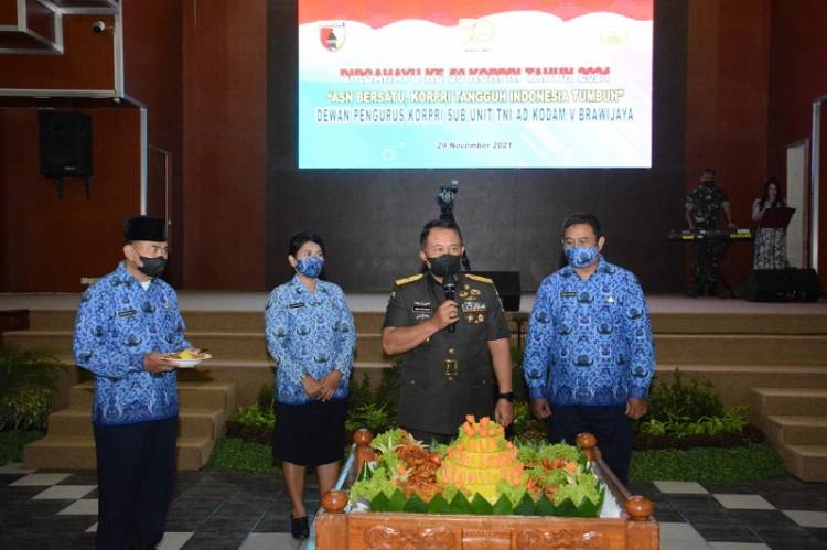HUT KORPRI ke-50, Kasdam V/Brawijaya Ingatkan Varian Baru Covid-19