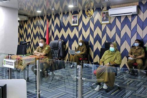 Pemko Medan Ikuti secara Virtual Rapat Evaluasi Penyerapan Anggaran Daerah Tahun 2021