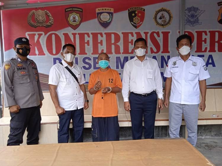 Polisi Sergap Seorang Pelaku Komplotan Curanmor di Jalan Sutrisno Medan