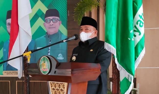 Ikuti Zoom Metting Bersama TNI/Polri, Pemkab Sergai Dukung Serbuan Vaksinasi Massal