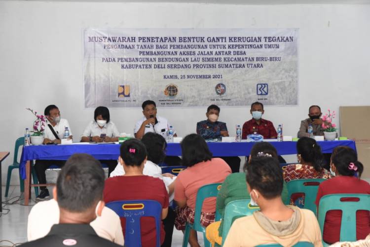 Penetapan Ganti Rugi Lahan Pembangunan Bendungan Lau Simeme Dimusyawarahkan