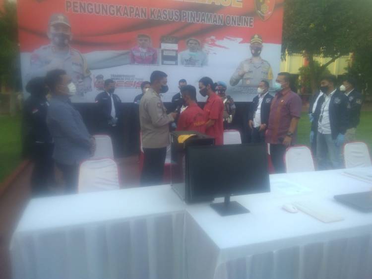 Ditreskrimsus Poldasu Amankan 2 Tersangka Penipuan Online 
