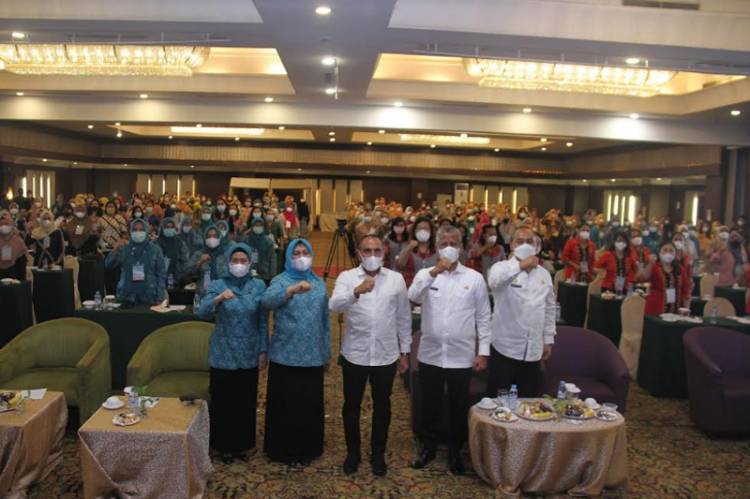 Gubernur Edy Rahmayadi Buka Jambore Kader Dasawisma PKK 2021 se-Sumut, Tekankan Perlunya Inovasi yang Bermanfaat