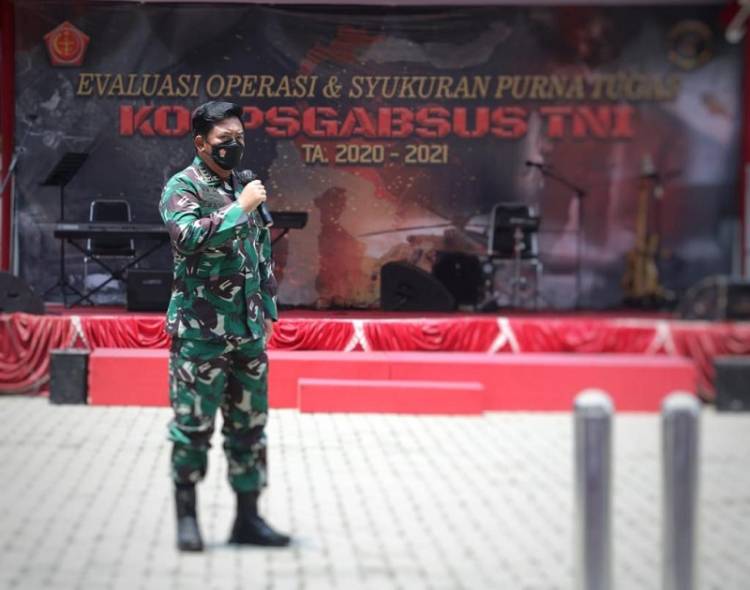 Ini Pesan Panglima TNI kepada Prajurit Koopssus di Mabes Cilangkap