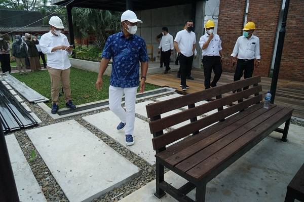 Terapkan Green Campus, Rektor USU Tinjau Pembangunan Infrastruktur Fakultas