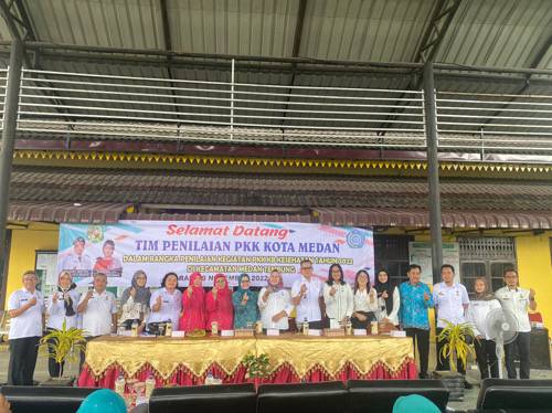 Tim Penilai PKK Kota Medan Kunjungi Kecamatan Medan Tembung