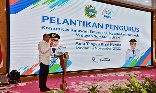 Pelantikan KREKI Wilayah Sumut Edy Rahmayadi Bersyukur Masih Ada Organisasi Perduli Kesehatan Masyarakat