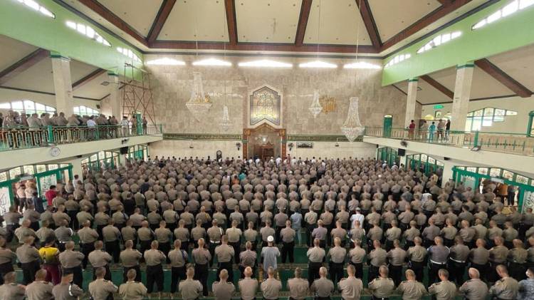 Setukpa Lemdiklat Polri Gelar Sholat Ghoib dan Doa Bersama untuk Korban Gempa Cianjur