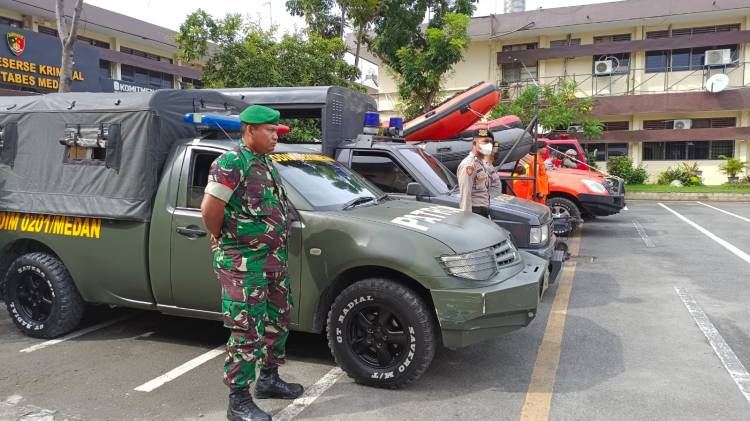 Unsur TNI-Polri Gerak Cepat Bentuk Tim Penanggulangan Bencana Alam di Medan