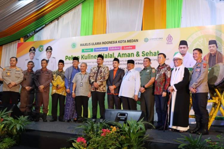 Kapolrestabes Medan Hadiri Peresmian Pembukaan Pekan Kuliner Halal, Aman dan Sehat