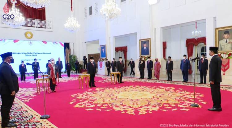 Presiden Jokowi Anugerahkan Gelar Pahlawan Nasional kepada Lima Tokoh