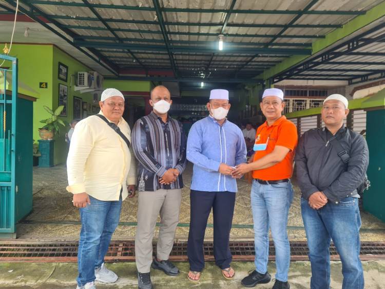 Mertua Kasubbid Penmas Bid Humas Polda Sumut Meninggal, Ketua Pewarta Melayat dan Berikan Santunan Duka