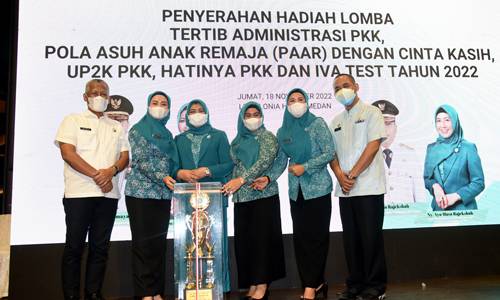 Kabupaten Padanglawas Utara Juara Umum Penghargaan untuk PKK Desa/Kelurahan