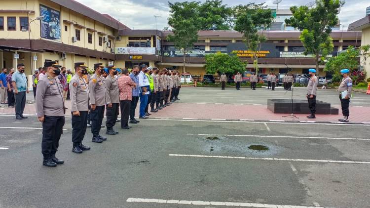Pimpin Apel Pagi, Kasi Propam Polrestabes Medan : Perintah Pimpinan Jauhi Narkoba 