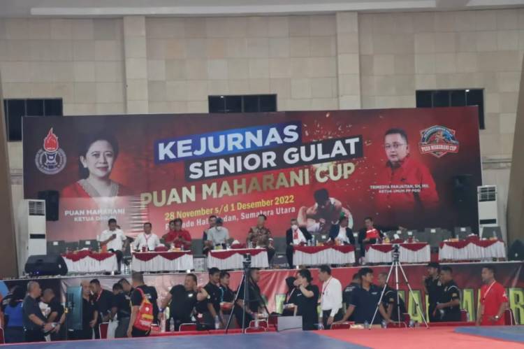Hadiri Kejurnas Senior Gulat Puan Maharani Cup, Kapolrestabes Medan : Junjung Sportivitas 