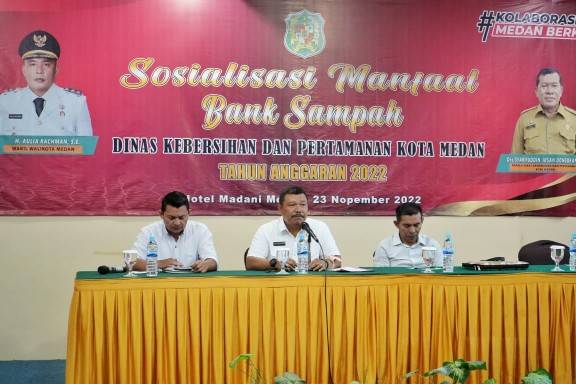 Dinas Kebersihan dan Pertamanan Kota Medan Menggelar Sosialisasi Manfaat Bank Sampah