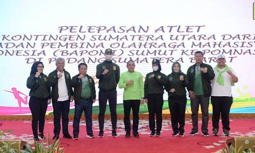 Lepas 122 Kontingen Sumut ke POMNAS, Edy Rahmayadi Optimis Torehkan Prestasi Terbaik