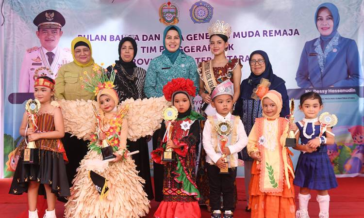 PKK Sumut Gelar Berbagai Lomba Meriahkan Bulan Balita Generasi Muda Remaja