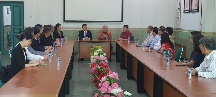 Nan'an Municipal People's Congress Kunjungi Galeri Tionghoa di STBA-PIA Medan