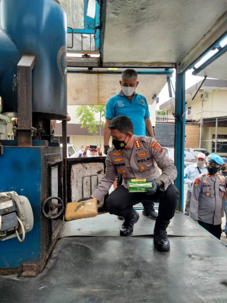 Polrestabes Medan Musnahkan Narkoba Seberat 65 Kilogram Jaringan Internasional Malaysia