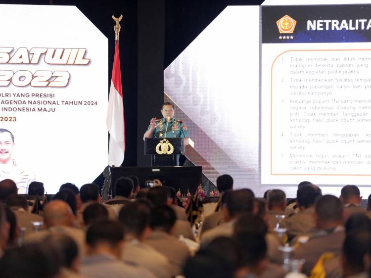 Panglima TNI: TNI-Polri Netral, Pemilu 2024 Aman dan Damai