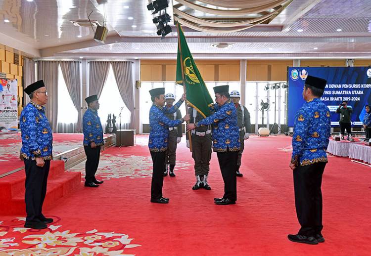 Pengukuhan Pengurus Korpri Sumut 2019-2024, Pj Gubernur Sumut Titip Pesan Penting Ini
