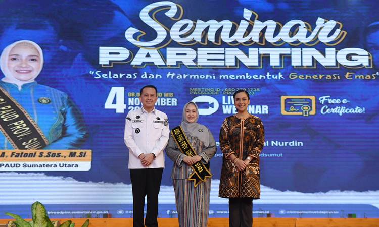 Pj Gubernur Sumut Apresiasi Seminar Parenting oleh Bunda PAUD Sumut