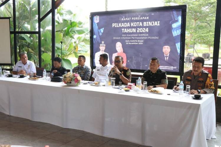 Bersama Wujudkan Pilkada Seretak 2024 Damai, Pemko Binjai Gelar Rapat Persiapan