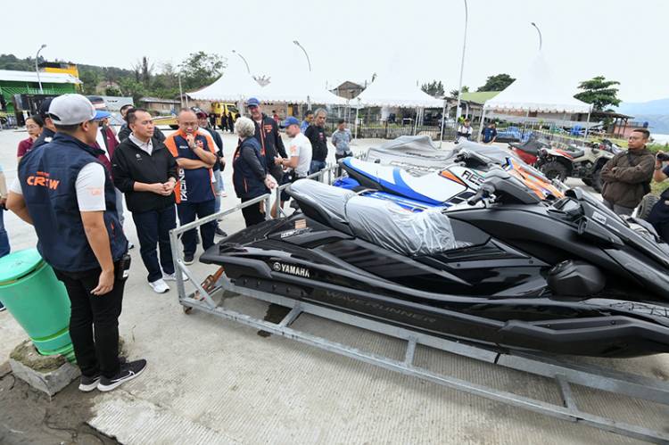 Pj Gubernur Sumut Tinjau Kesiapan Event Aquabike 2024 di Samosir