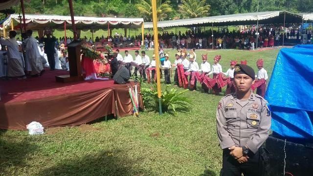 Polres Deli Serdang Amankan Perayaan Natal se-Paroki Deli Tua