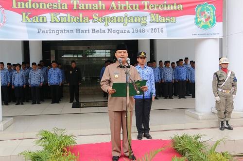 Walikota Medan Pimpin Upacara Peningkatan Kesadaran Nasional Dan Bela Bangsa