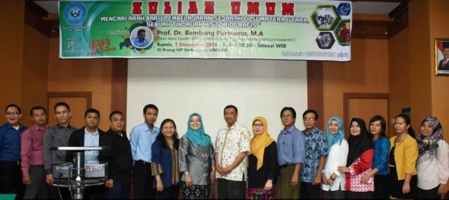 FIS Unimed Gelar Kuliah Umum Mencari Arah Baru Pembelajaran Sejarah