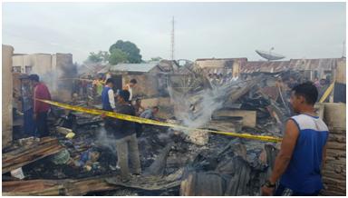 Puluhan Unit Rumah Warga Tanjung Balai Ludes Terbakar