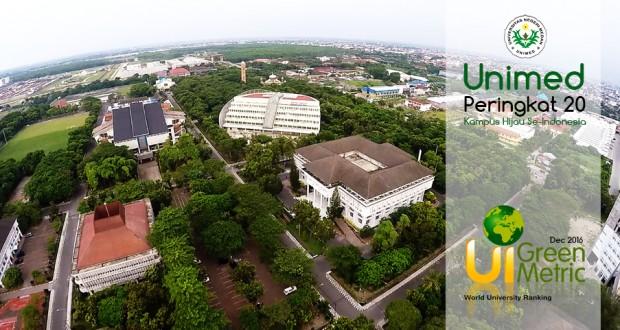Unimed Raih Peringkat 20 Kampus Hijau