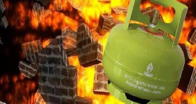 Dua Pekerja Kritis Usai Gudang Gas 3 Kilo di Tuntungan Meledak