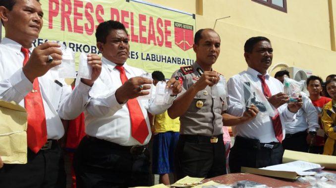 Tahun 2016, Kasus Narkoba di Labuhanbatu Raya Meningkat