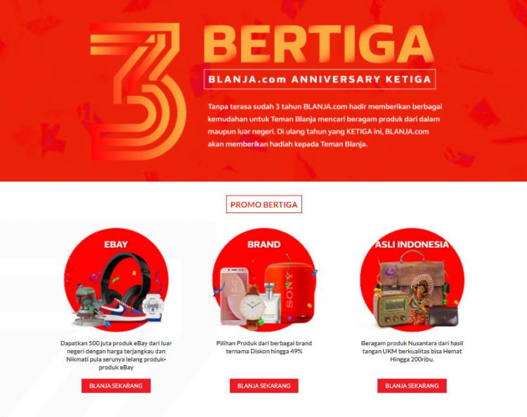 Bertiga, BLANJA Anniversary Ketiga