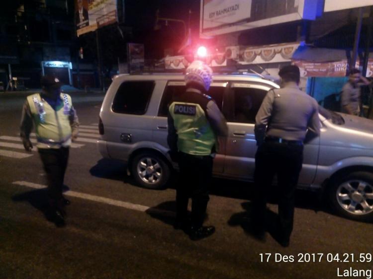 Ciptakan Kondusivitas, Polsek Sunggal Razia Malam Minggu 