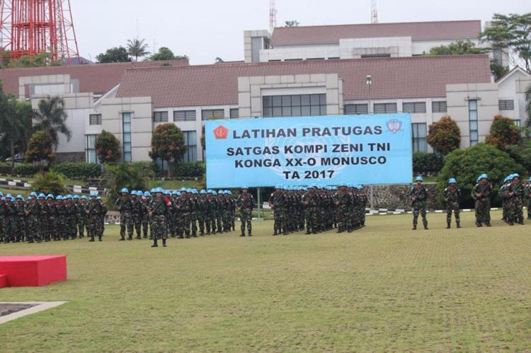 Komandan PMPP TNI Buka Latihan Pratugas Konga XX-O/Monusco
