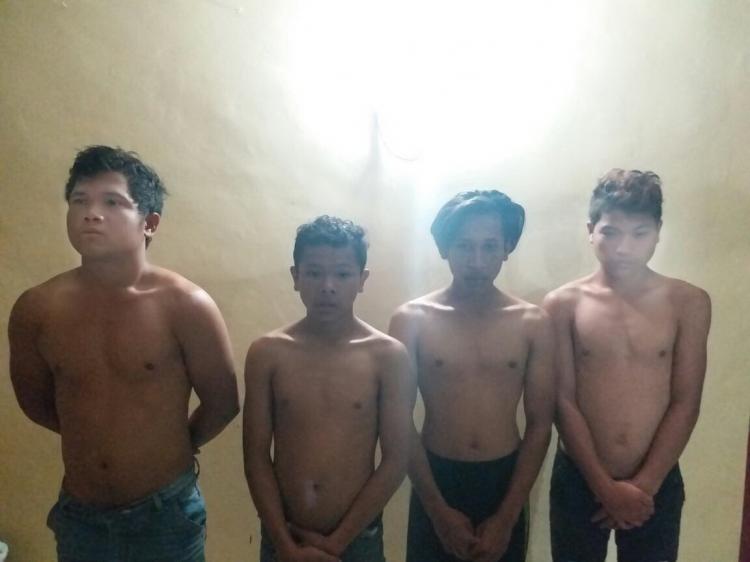 Diduga Curi Ayam, Empat Pemuda Ini Diamankan ke Polsek Purba