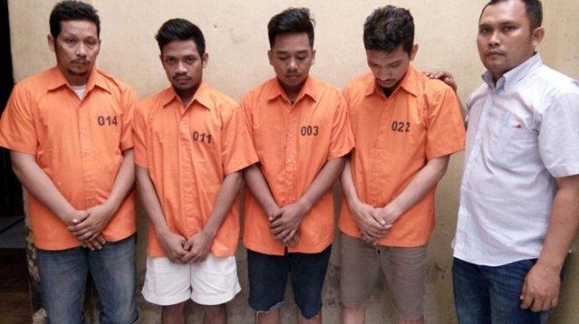 Polsek Medan Baru Amankan Empat Pria Terkait Kepemilikan 15 Pil Butir Ekstasi, Salah Satunya Oknum PNS
