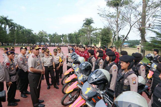 Sebanyak 7.740 Personil Polda Sumut Amankan Natal dan Tahun Baru 2018