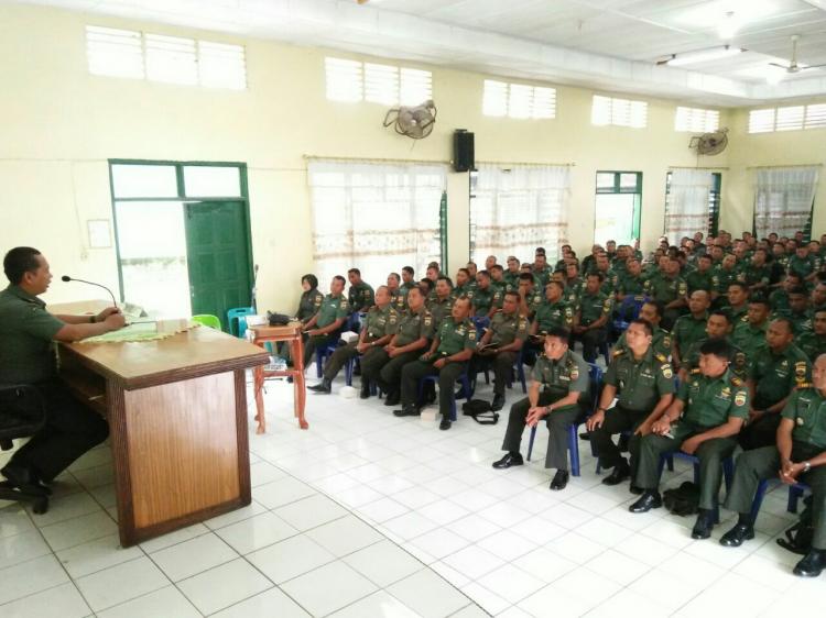 Kodim 0203/Lkt Gelar Apel Danramil dan Babinsa Guna Mendukung Tugas Pokok TNI AD 