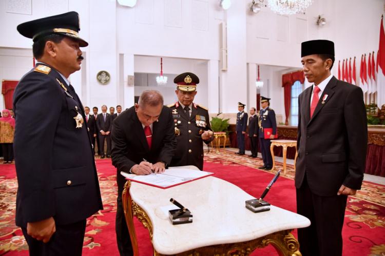 Presiden Jokowi Lantik Hadi Tjahjanto sebagai Panglima TNI