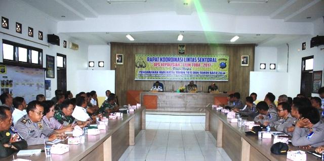 Mantapkan Pelaksanaan Ops Lilin Toba 2017, Polres Simalungun Gelar Rakor Lintas Sektoral