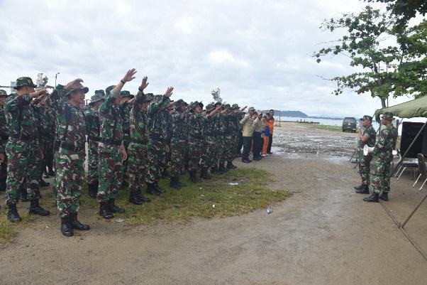 Korem 023/KS BPBD, dan Basarnas Gelar Simulasi Tanggap Bencana Banjir dan Longsor