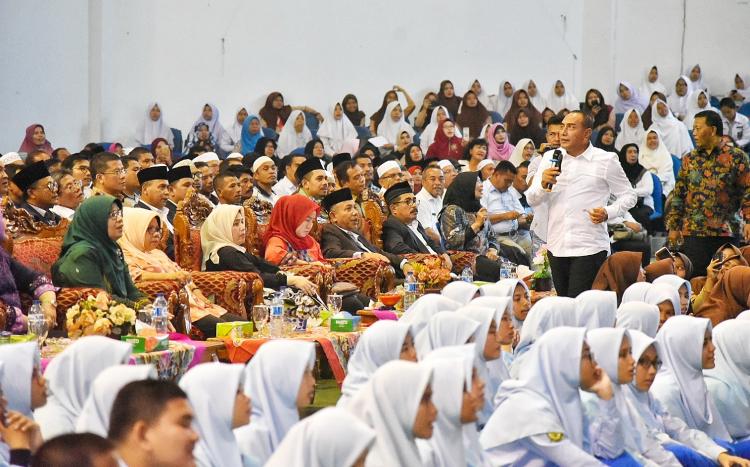 Motivasi Para Siswa di Mandailing Natal, Gubernur Sumut: Kalian Harus Lebih Hebat dari Saya