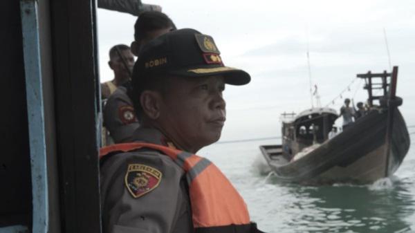 Tiga Kapal Pukat Grandong Beserta 7 ABK Diamankan Polres Batubara dari Perairan Tanjung Tiram