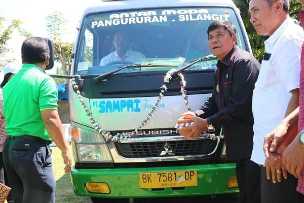 Wabup Samosir Launching Sampri Eksekutif Trayek Bandara Silangit-Pangururan